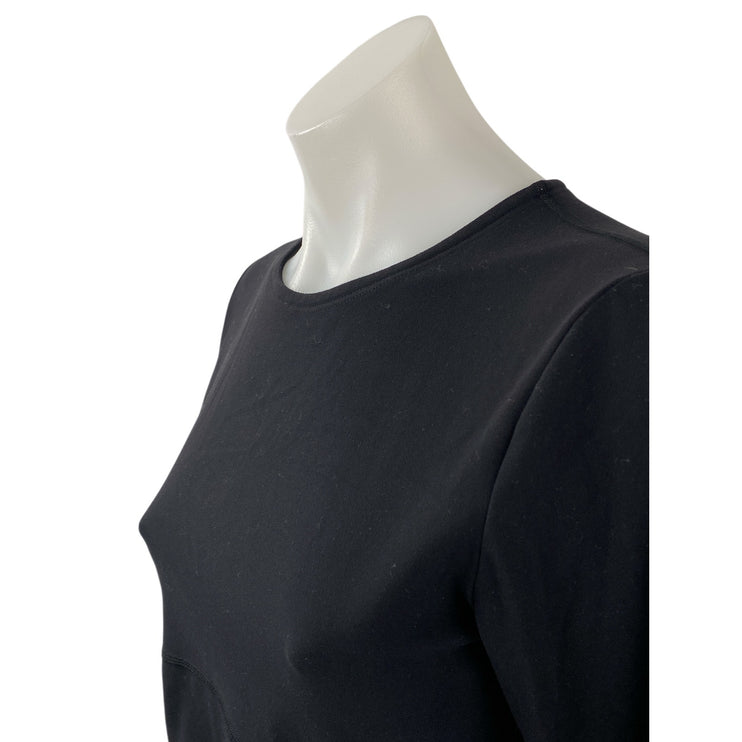 Aritzia TnAction Butter Bound Black Yoga Athletic Activewear Crop T-Shirt Top M