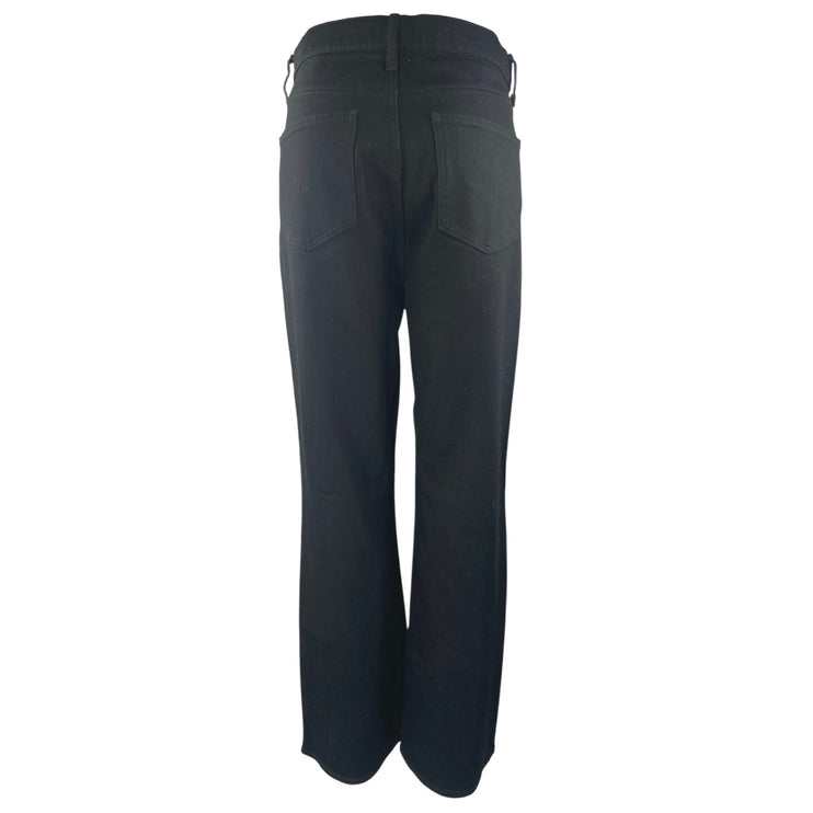 NEW Uniqlo Women's Black High Waist Slim Flared Bootcut Denim Jeans Pants Sz 30