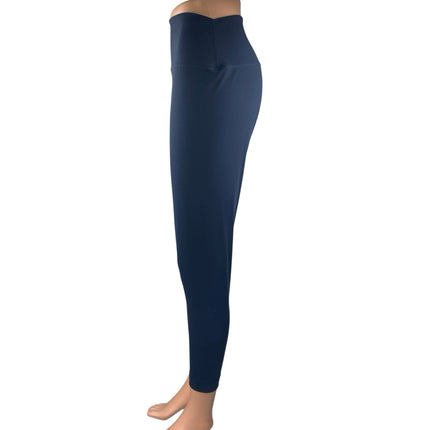 Set Active Women's Blue Skinny Leg High Waist Fitness Workout Leggings Pants XL
