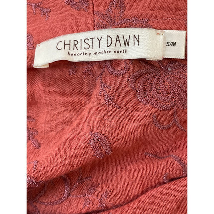 Christy Dawn Floral Embroidered Tie Waist Cover Up Kimono Cover Up Wrap Robe S/M