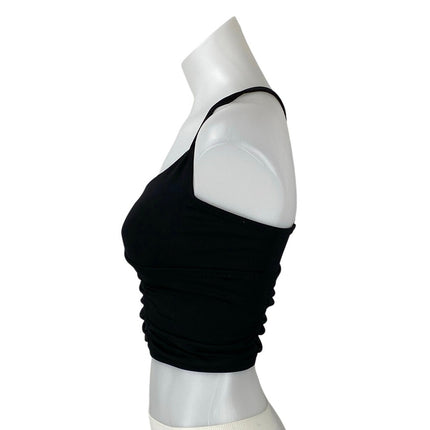 Free People Women's Black Sleeveless Yoga Workout Athletic Sports Bra Crop Top S