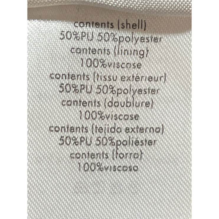 WeWoreWhat Black Faux Vegan Leather High Rise Wide Leg Flare A-Line Shorts Sz 30