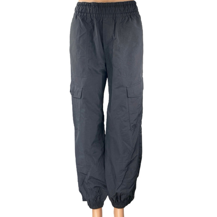 Old Navy Active Women's Blue Elastic Waist Windbreaker Cargo Jogger Pants Size S