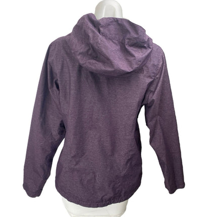 The North Face Women's Purple Long Sleeve Hoodie Hooded Rain Coat Jacket Size S