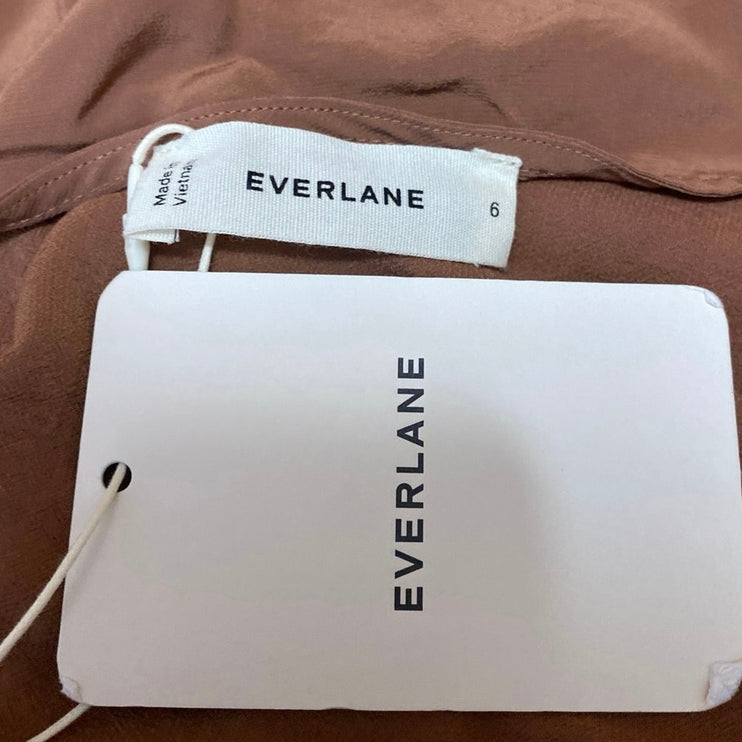 NEW Everlane The Slip Women's Tan Sleeveless Cami Camisole Tank Top Size 6
