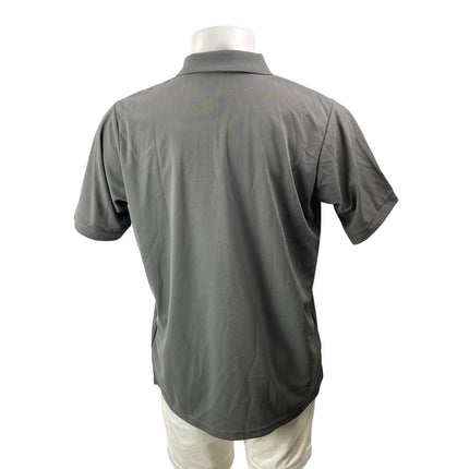 NEW Antigua NFL Team Apparel Men's Gray Short Sleeves Logo Polo Shirt Top Size L