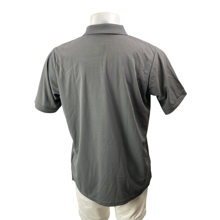 NEW Antigua NFL Team Apparel Men's Gray Short Sleeves Logo Polo Shirt Top Size L