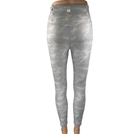 Vuori Clean Elevation Women's Gray Camo Yoga Workout Athletic Leggings Pants M