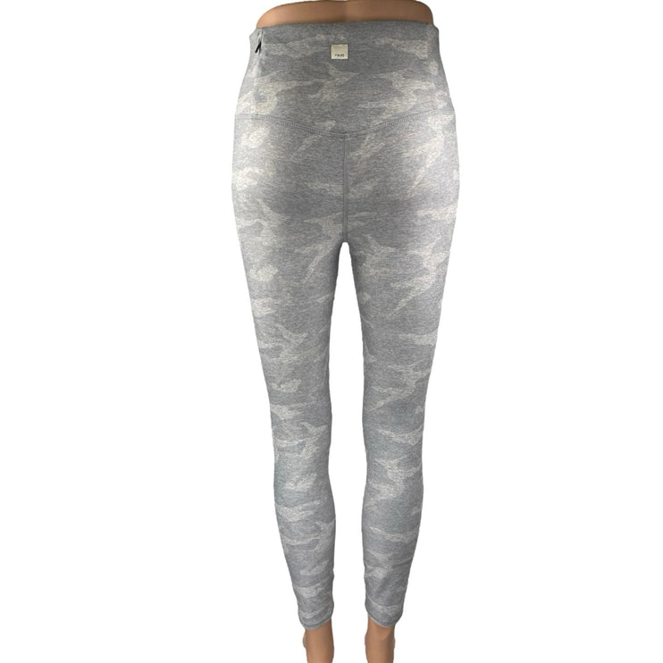 Vuori Clean Elevation Women's Gray Camo Yoga Workout Athletic Leggings Pants M
