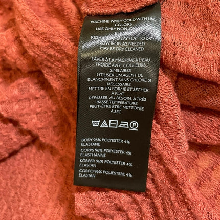 Anthropologie Pilcro Women's Rust Brown Knit Short Sleeve Sweater Top Size M