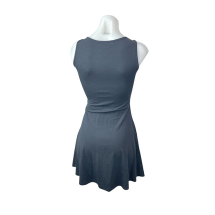 OGL Gray Sleeveless Boat Neck Bustier A Line Fit & Flare Mini Dress Size XS