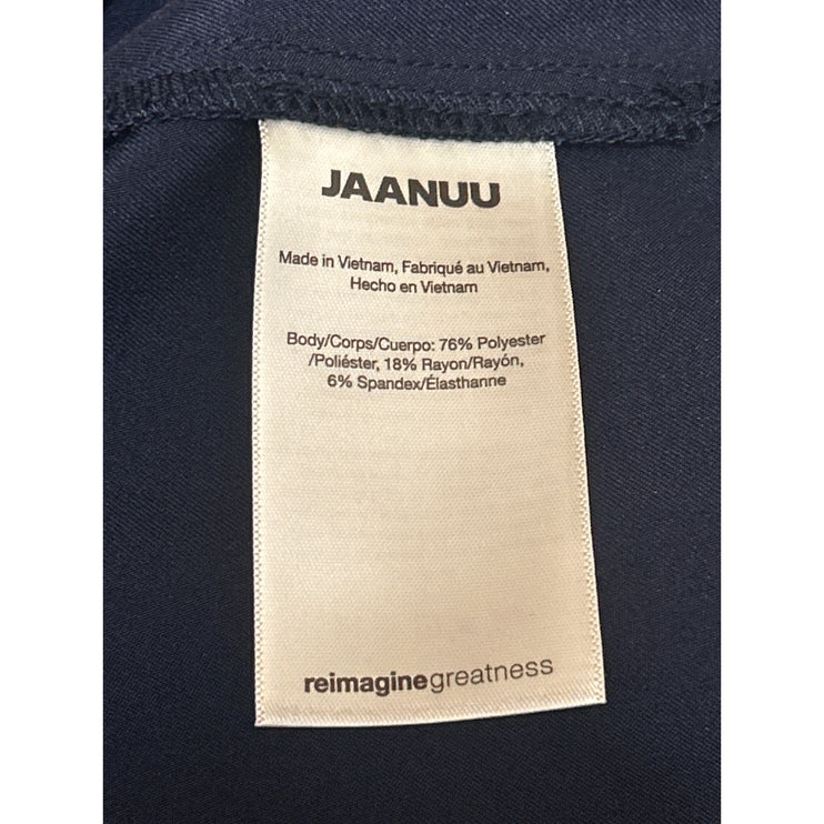 Jaanuu Women's Blue Short Sleeve Pocket Medical Scrub Pants 2 Pc Set Size M