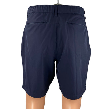Fabletics Men's Navy Blue Mid Rise Chino Khaki Casual Golf Bermuda Shorts Size M