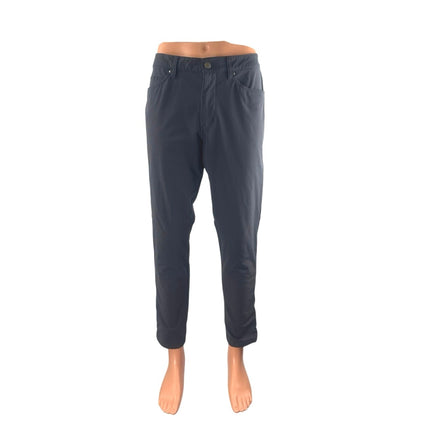 Lululemon Men's Black High Rise Straight Tapered Chino Trousers Dress Pants 33