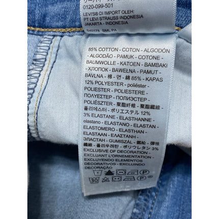 Levi's Mile High Womens Blue High Waisted Super Skinny Denim Jeans Pants Size 28