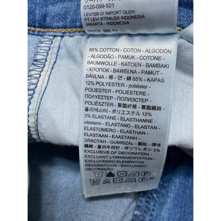 Levi's Mile High Womens Blue High Waisted Super Skinny Denim Jeans Pants Size 28