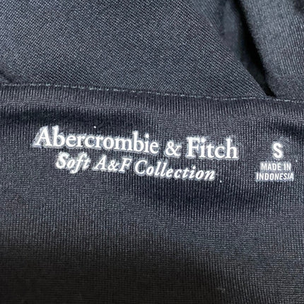 Abercrombie & Fitch Womens Black Square Neck Long Sleeve Bodysuit Shirt Top Sz S