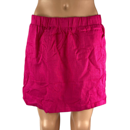 NEW Seven Wonders Chiara Women's Pink Elastic Waist Mini A-Line Skirt Size L
