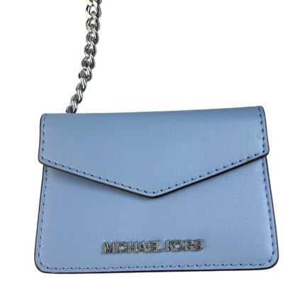 NEW Michael Kors Jet Blue MK Signature 2 In 1 Card Case Wristlet Clutch Bag