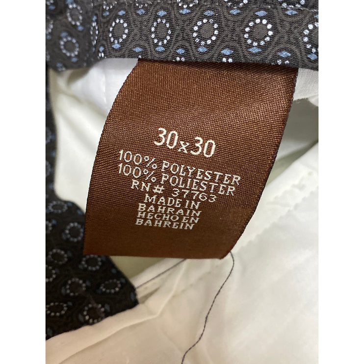 Perry Ellis Women's Beige High Rise Straight Wide Leg Trousers Dress Pants 30
