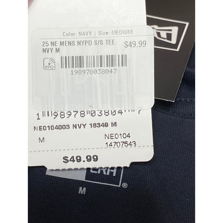 NEW New Era NYPD Police Department Mens Navy Short Sleeve Tee T-shirt Top Size M