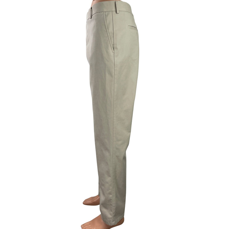 Charles Tyrwhitt Men's Gray Mid Rise Straight Chino Khaki Trousers Pants 36x32