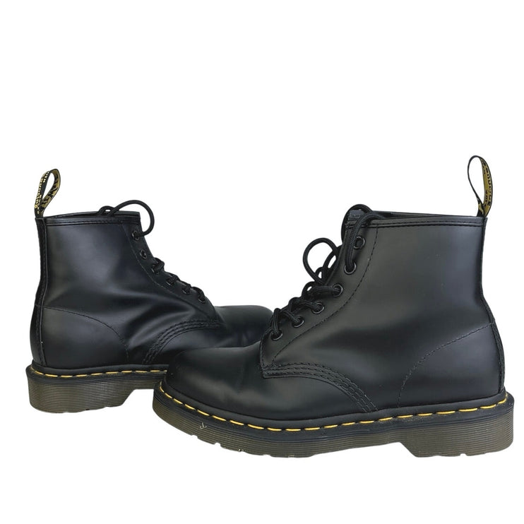 Dr. Martens 1460 Women's Black Smooth Leather Lace Up Round Toe Ankle Boots 6