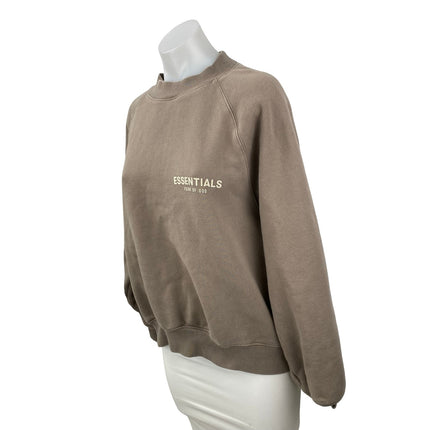 Essentials Women's Logo Graphic Mock Neck Long Sleeve Sweater Sweatshirt Top XS
