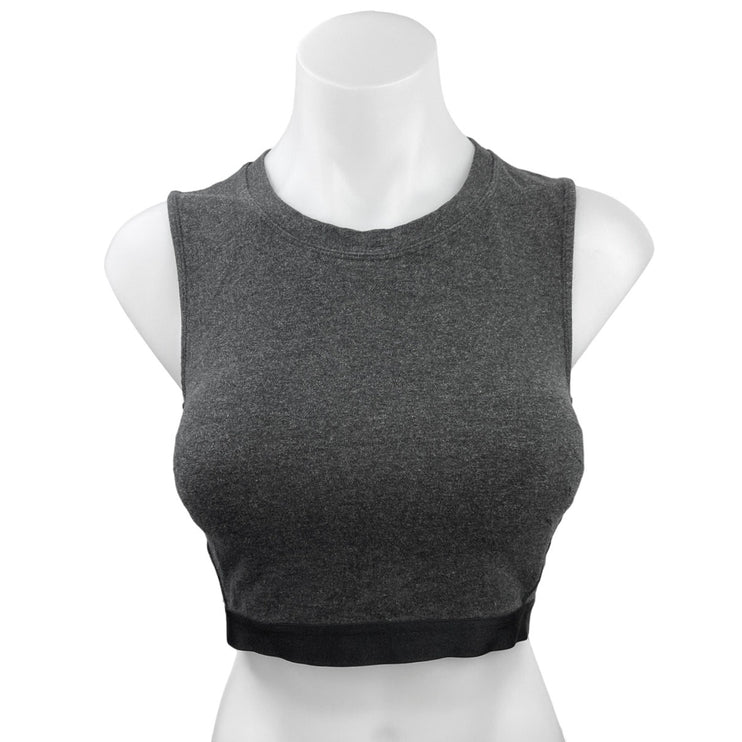 Lululemon Athletica Gray Sleeveless Crewneck Activewear Fitness Crop Tank Top 4