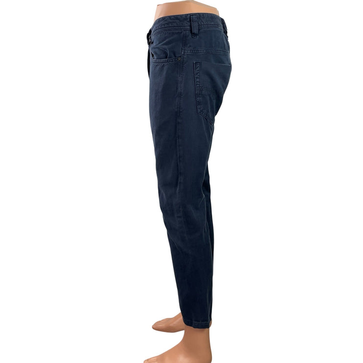 Diesel Safado Men's Blue Mid Rise Casual Slim Straight Crop Denim Jeans Size 29