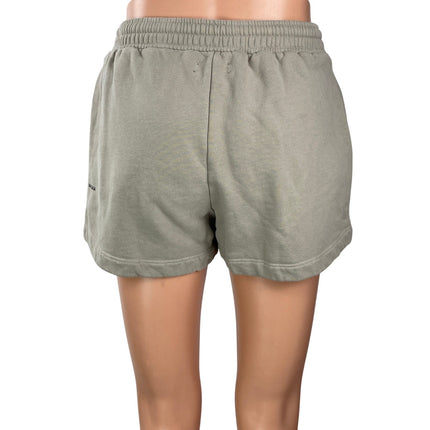 Pangaia Womens Gray High Rise Organic Cotton Pull On Lounge Mini Sweat Shorts S