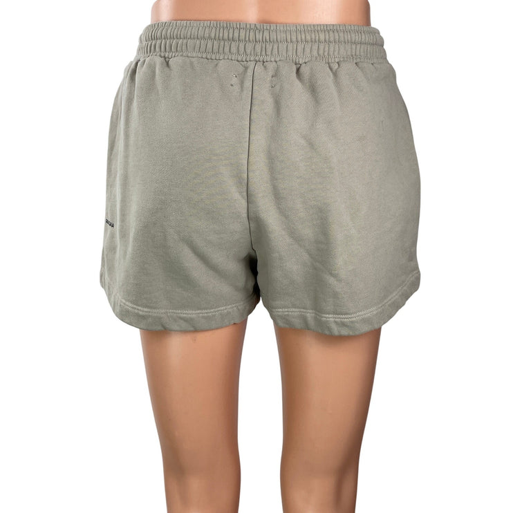 Pangaia Womens Gray High Rise Organic Cotton Pull On Lounge Mini Sweat Shorts S