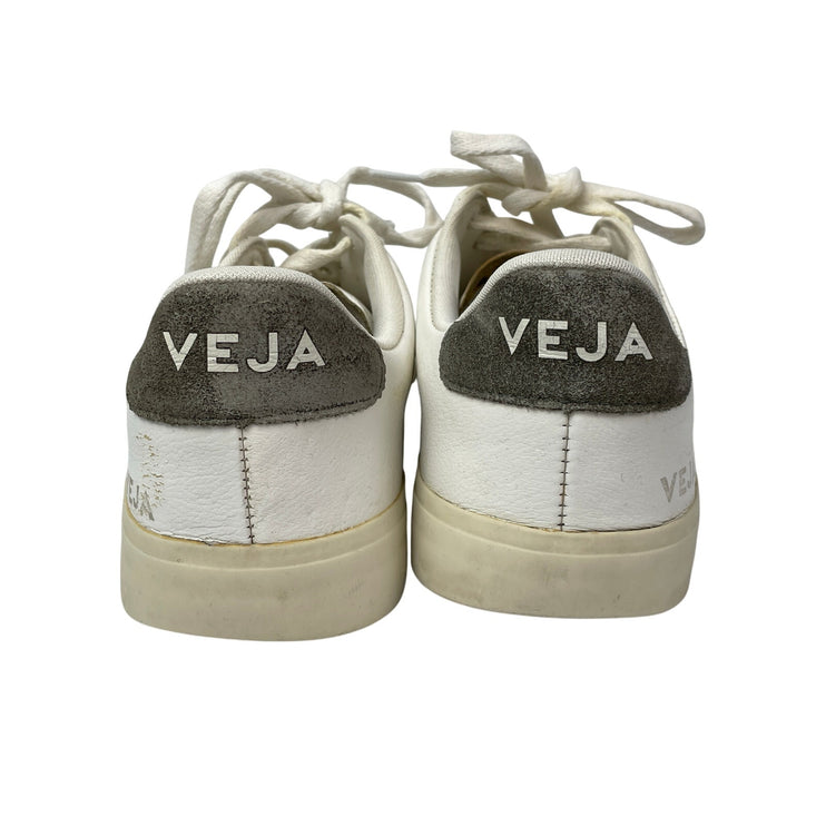 VEJA Campo Women's White Leather Round Toe Lace Up Low Top Sneakers Shoes Sz 8.5