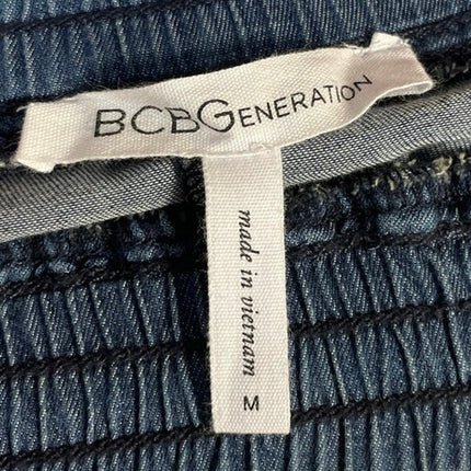BCBGeneration Chambray Blue Elastic Waist Dolphin Casual Lounge Denim Shorts M