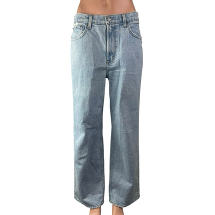 Abercrombie & Fitch 90's Relaxed Blue Straight High Waist Denim Jeans Pants 29