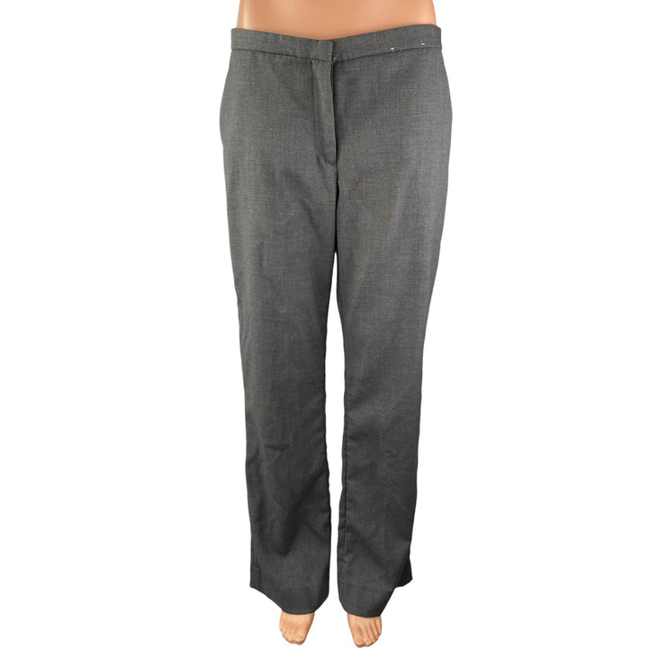 Abercrombie & Fitch Women's Gray High Waisted Straight Trousers Pants Size 29