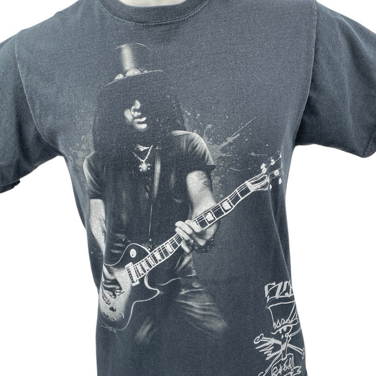 Fruit of the Loom Black Guns 'N Roses Slash Musician Band Tee T-shirt Top Size M