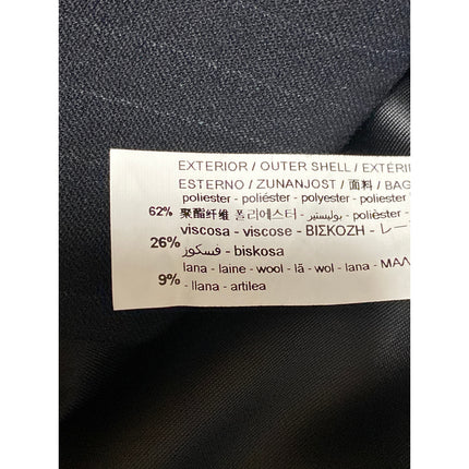 Zara Women's Black Pinstriped Collared Long Sleeve Button Blazer Coat Jacket M