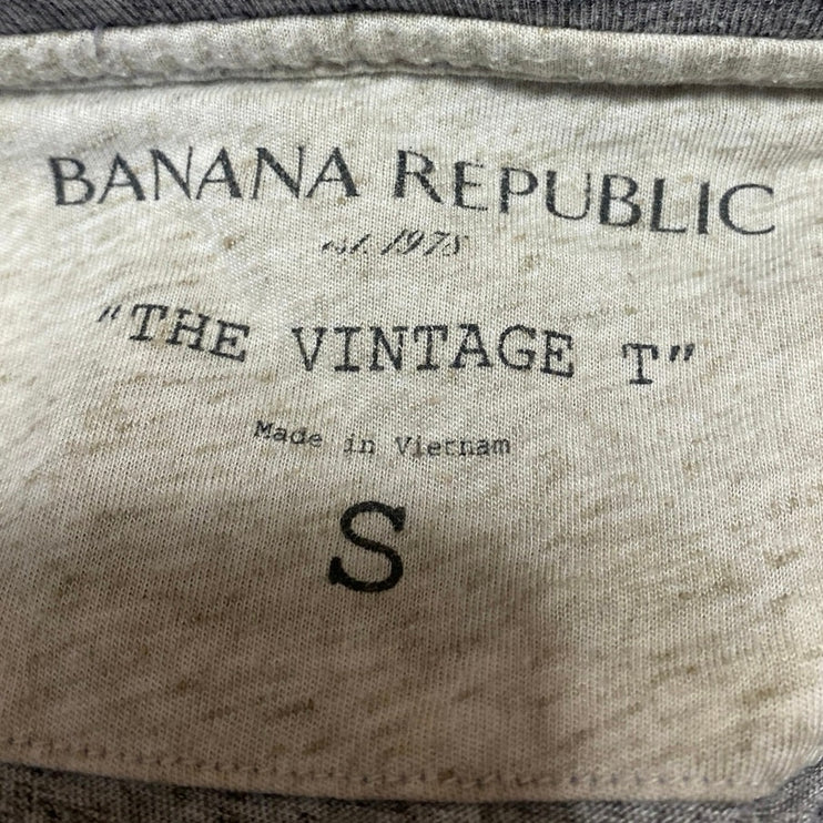 Banana Republic The Vintage T Men's Gray Short Sleeve T Shirt Tee Top Size S