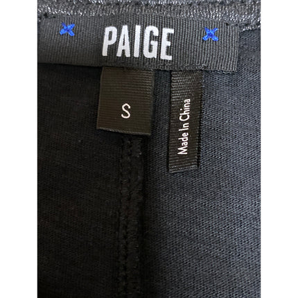 Paige Women's Black Short Sleeve Crew Neck Basic Casual T Shirt Tee Top Size S