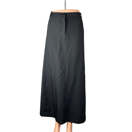 Cloud Inc Women's Black High Rise Zip Up Minimalist Business Maxi A-Line Skirt S