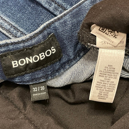Bonobos Men's Blue Medium Wash Mid Rise Straight Leg Denim Jeans Size 32x30