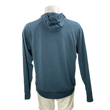 Vuori Ponto Performance Men's Blue 1/2 Zip Hoodie Hooded Sweatshirt Top Size L