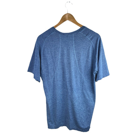 Lululemon Metal Vent Tech Men's Blue Short Sleeve Pullover Tee T-Shirt Top Sz L