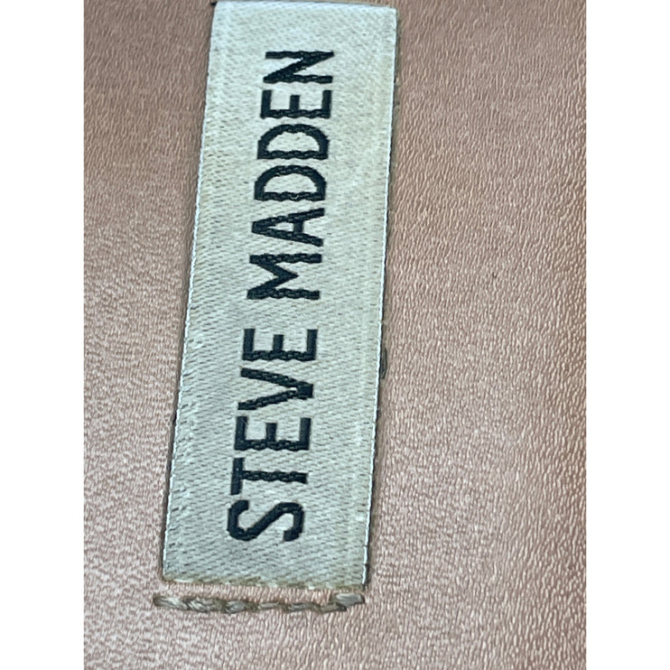 Steve Madden Women's Tan Travel Rock Studded Gladiator Flat Sandals Size 11