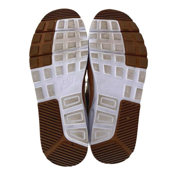 Nike Air Max SC Cream Brown Suede Laether Lace Up Low Top Sneakers Shoes Sz 8.5