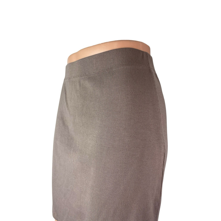 Aritzia Wilfred Free Women's Gray High Rise Office Mini Straight Pencil Skirt S
