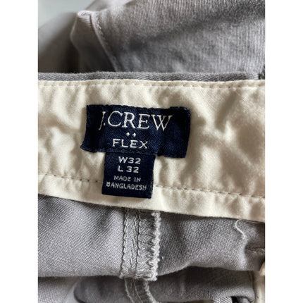 J.Crew Flex Men's Gray High Rise Athletic Slim Chino Denim Jeans Pants W32 L32