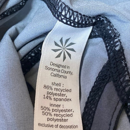 Athleta Black Gray Camo Camouflage Activewear Fitness Yoga Running Shorts Size S