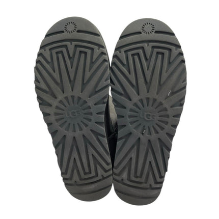 UGG Classic Women's Black Suede Shearling Round Toe Slip On Fashion Snow Boots 7